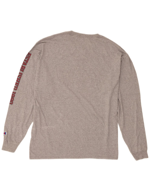 Champion Hommes Washington State Cougars Haut Graphique à Manches Longues 2XL Gris