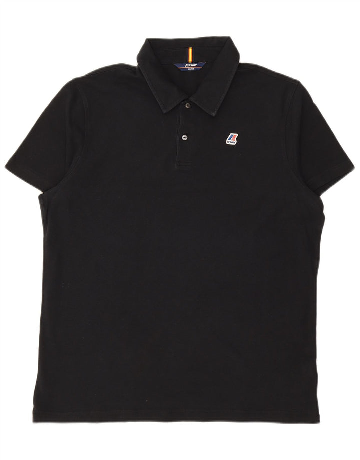 K-WAY Polo Homme XL Noir Coton