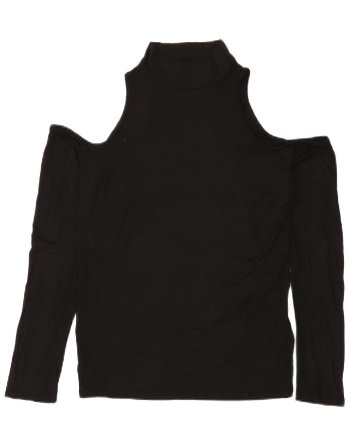 Lipsy Chemisier à épaules dénudées pour femme UK 42 Medium Noir Viscose