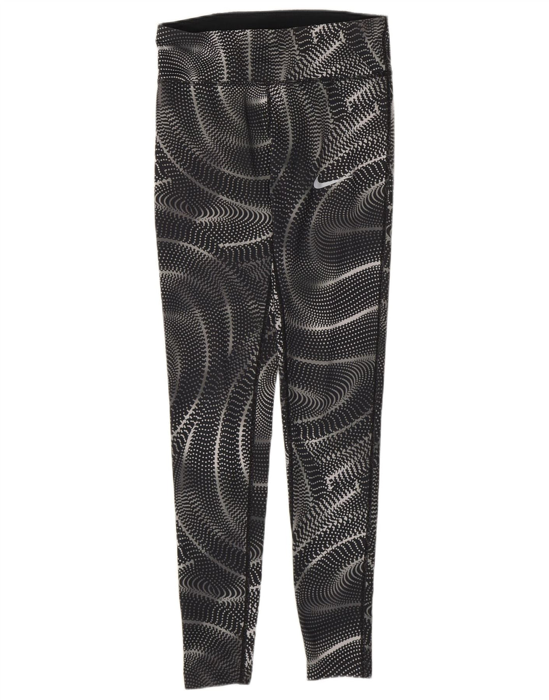 Nike Legging Dri Fit Femme UK 6 XS Noir Géométrique Polyester