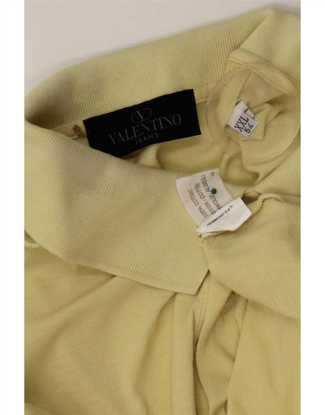 Polo Valentino Homme IT 54 2XL Jaune