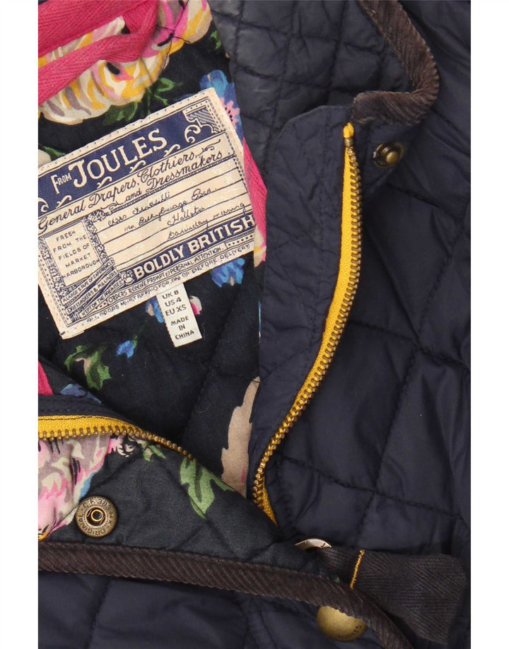 Joules Veste matelassée pour femme UK 8 Small Bleu marine Polyamide