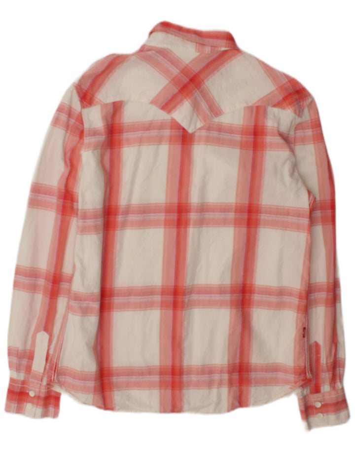 Levi's Chemise Homme Blanc Moyen à Carreaux