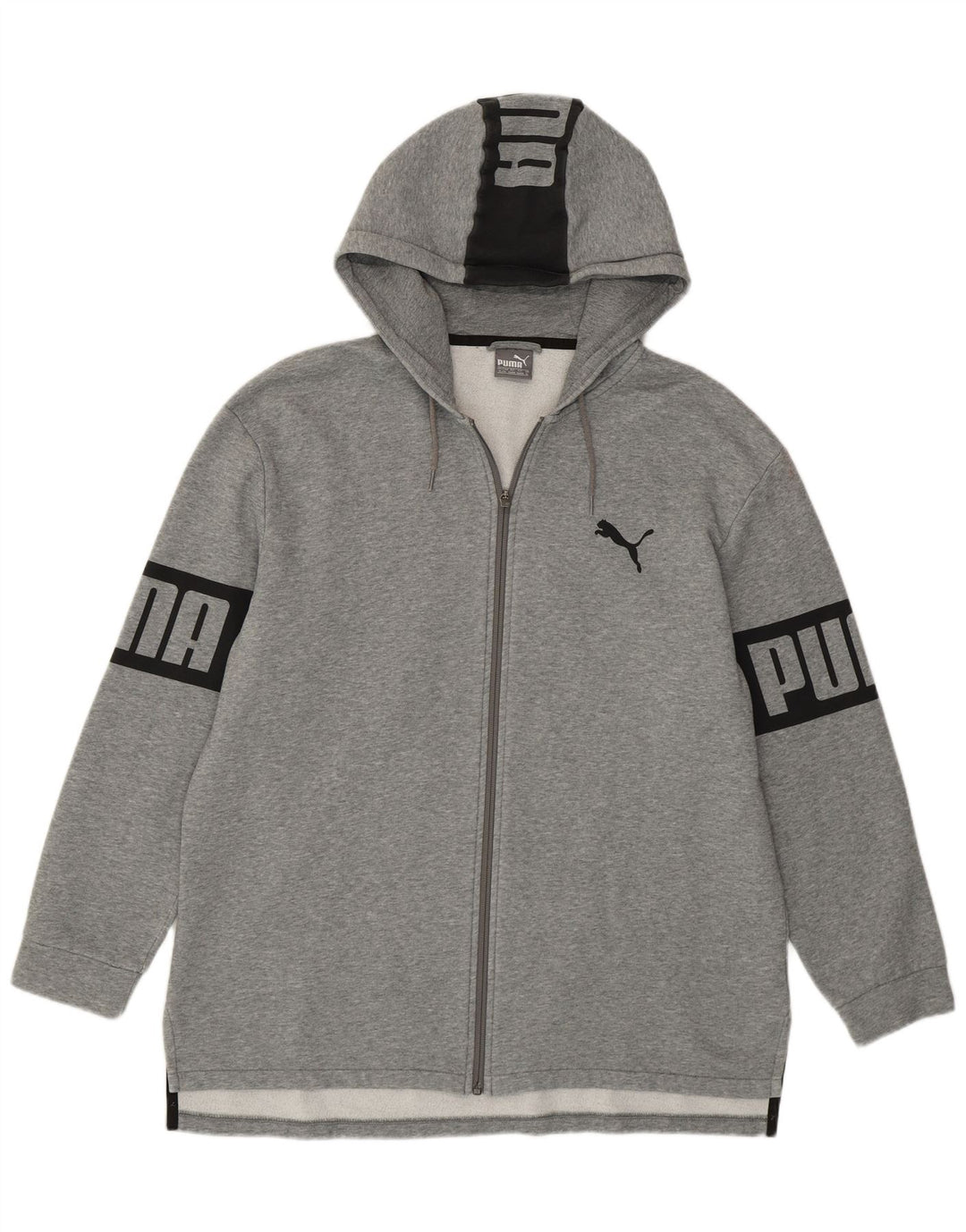 Puma Sweat à Capuche Graphique Zippé Homme XL Gris Coton