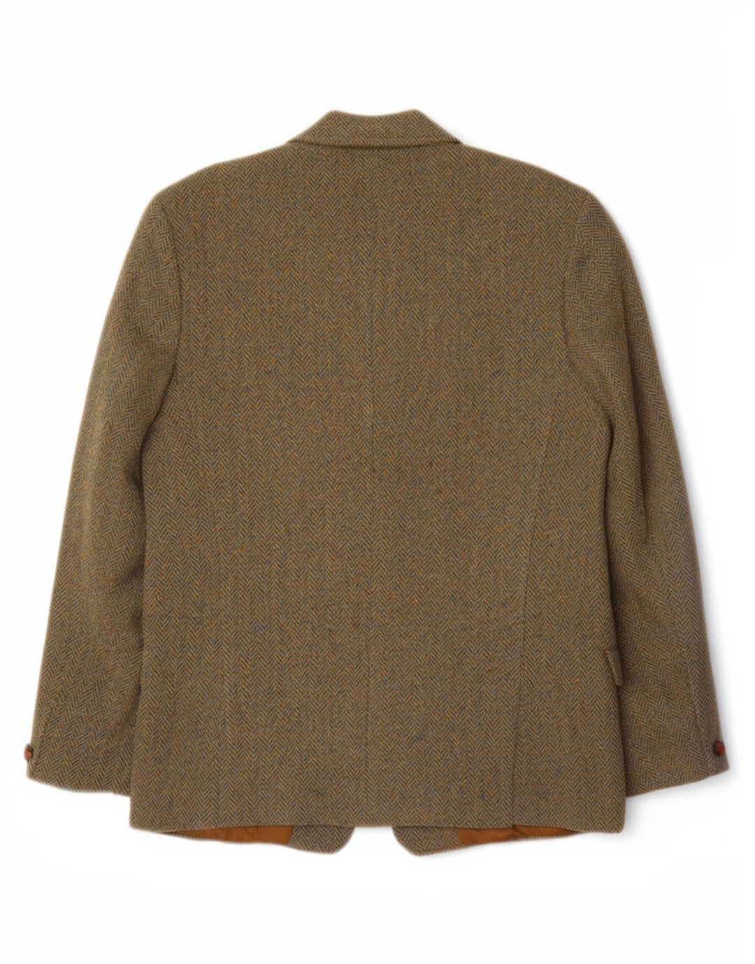 Dunn &Co Mens Harris Tweed UK 40 Large Marron Chevrons Laine Classique