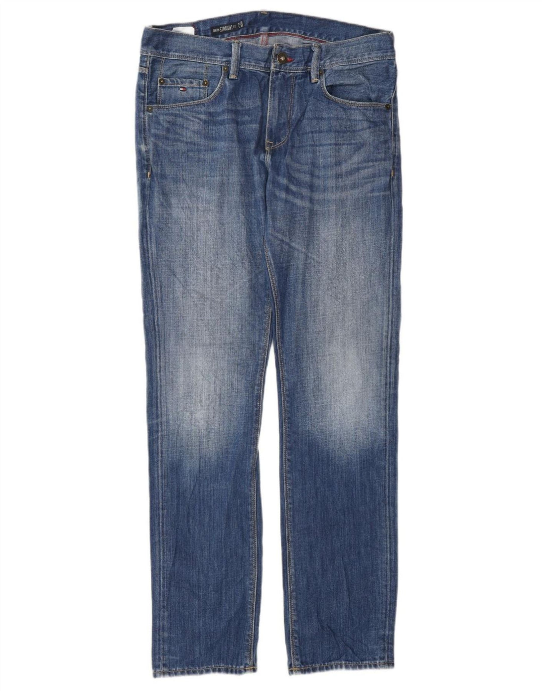 TOMMY HILFIGER Jean Droit Benton Homme W32 L32 Bleu Coton