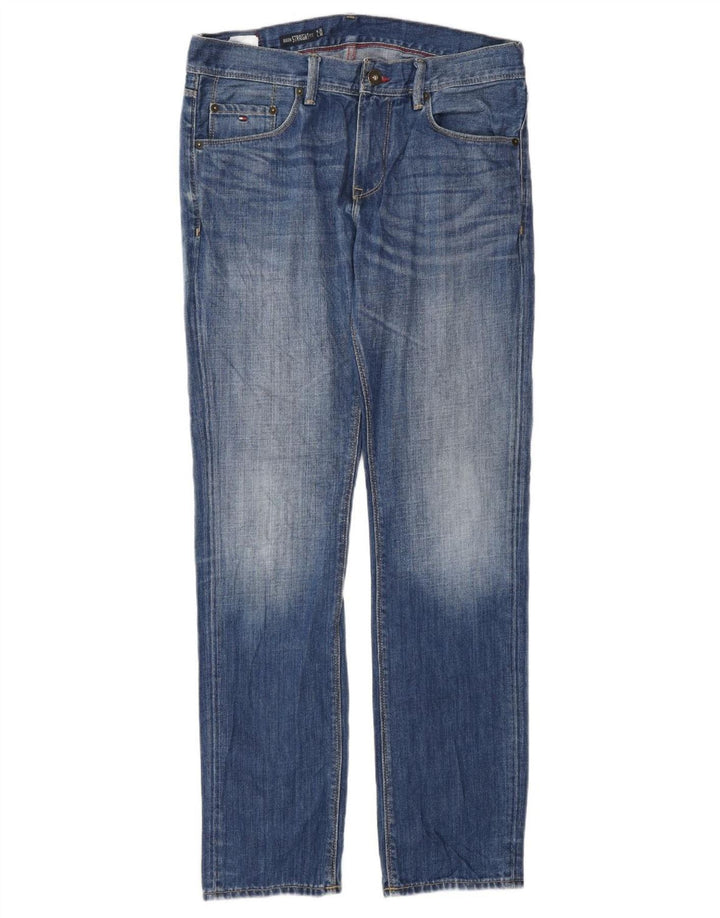 TOMMY HILFIGER Jean Droit Benton Homme W32 L32 Bleu Coton