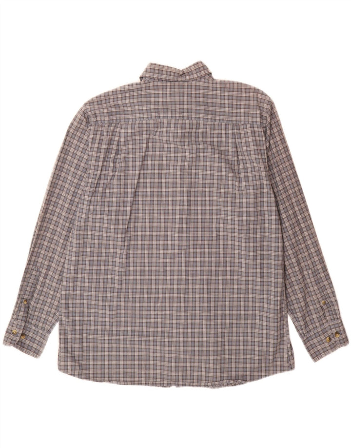 Dockers Chemise Homme Grand Carreau Gris Coton