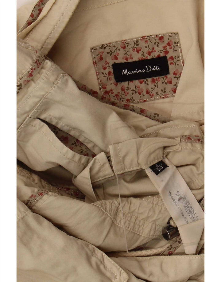 Massimo Dutti Veste utilitaire pour femme UK 10 Petit coton beige