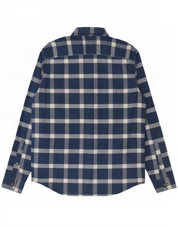 Hollister Chemise Stretch Homme Bleu Marine Moyen Carreaux Coton