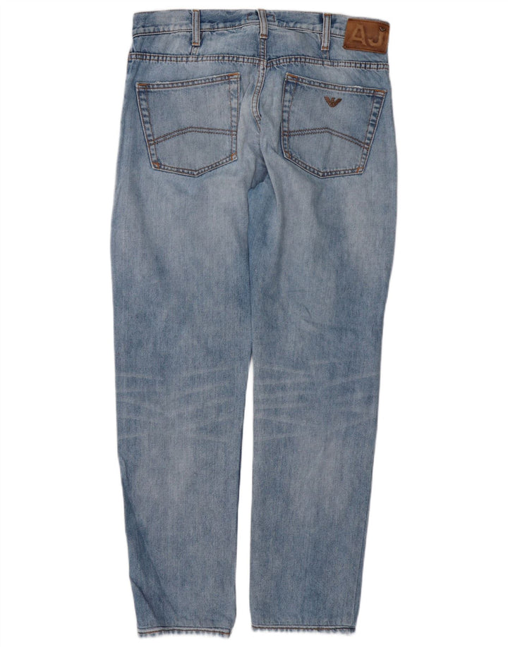 ARMANI Jean Droit W34 L30 Homme Bleu