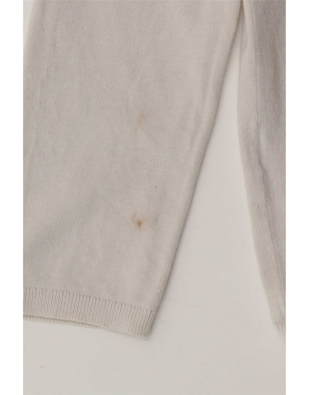 Tommy Hilfiger Pull col en V pour femme UK 14 Blanc moyen