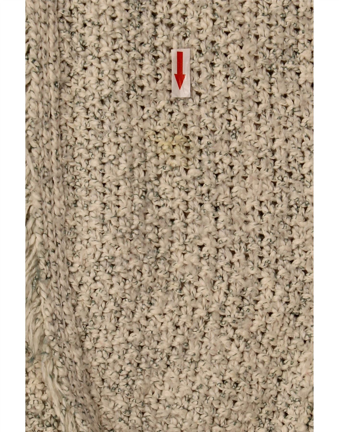 Zara Womens Open Cardigan Sweater UK 14 Beige Moyen Moucheté