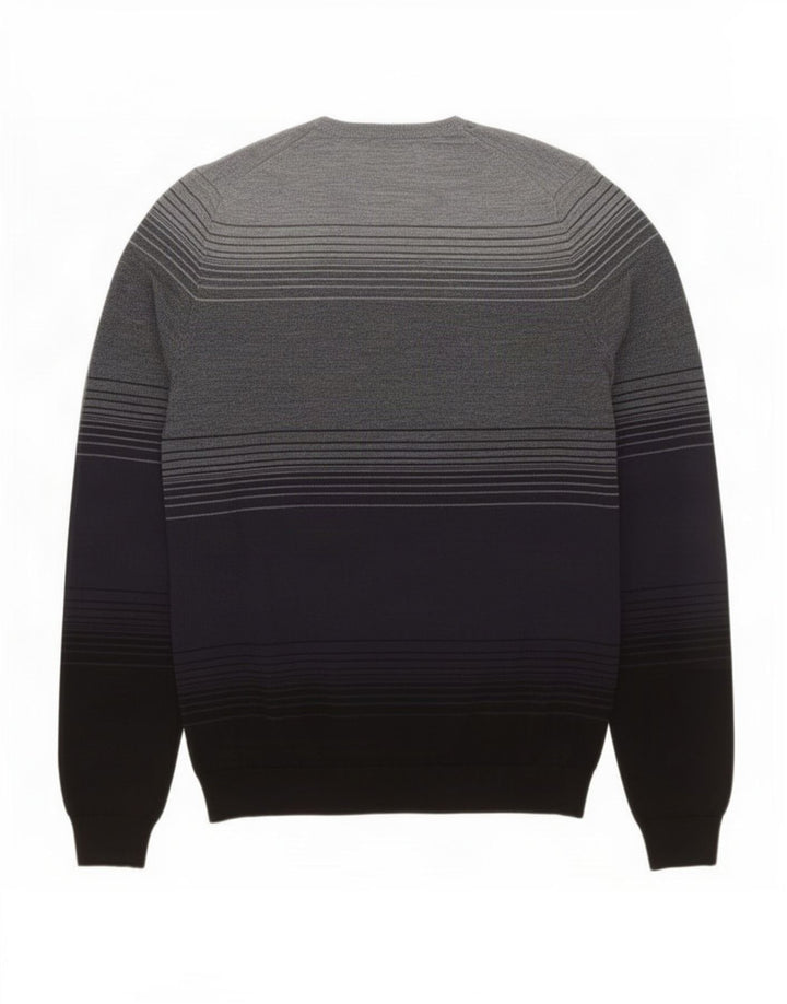 Marks & Spencer Pull à col rond pour homme Bleu marine moyen Colourblock