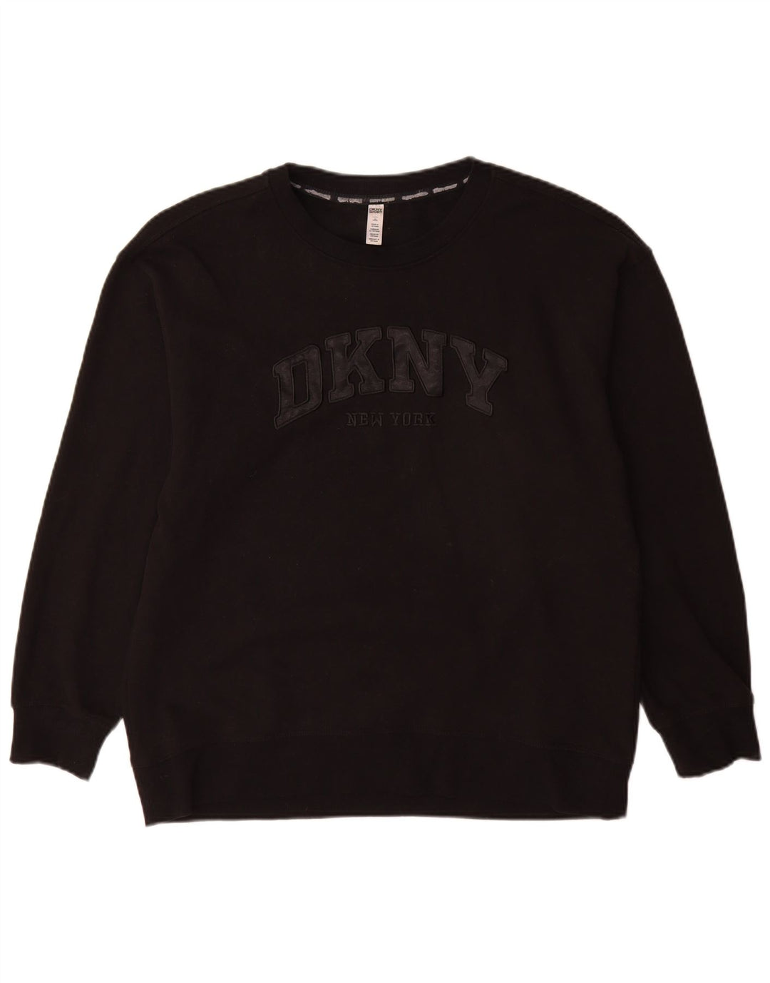 Dkny Sweat-shirt graphique pour homme en coton noir Taille L