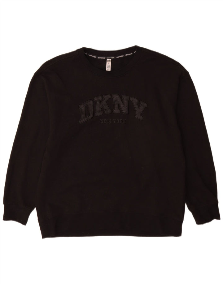 Dkny Sweat-shirt graphique pour homme en coton noir Taille L