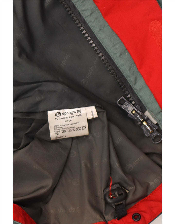 Sprayway Veste de pluie Gore-Tex pour homme UK 40 Large Vert Colorblock Polyamide