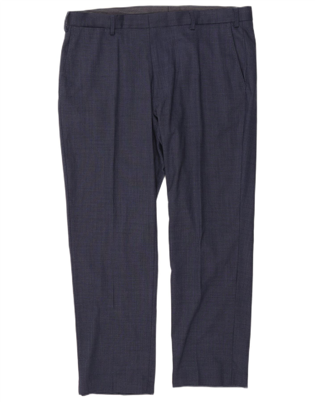 Marks & Spencer Pantalon de costume coupe classique pour homme W38 L29 Bleu laine