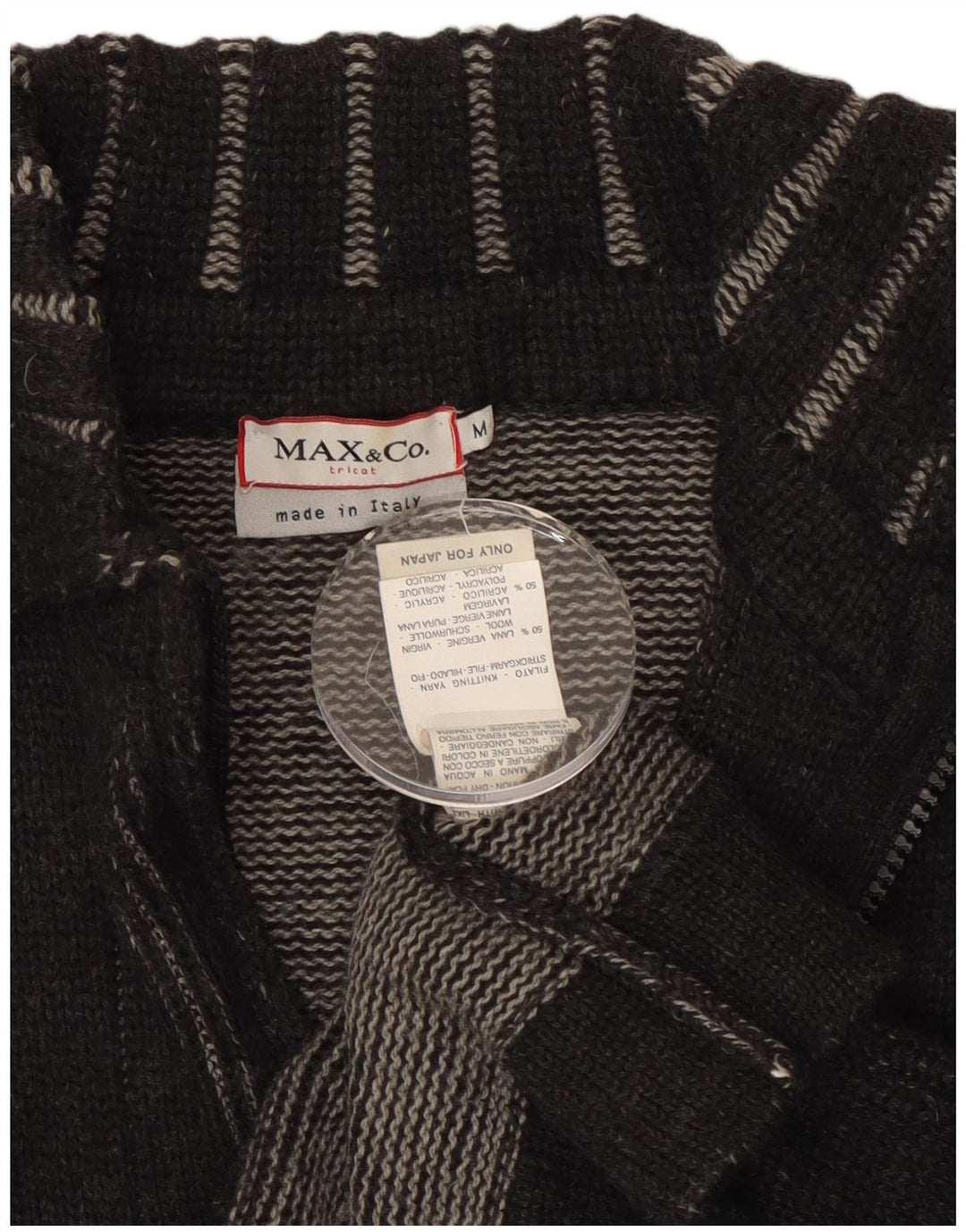 MAX & CO. Cardigan pour femme en laine noire moyenne UK 44