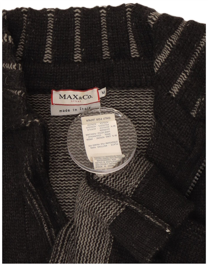 MAX & CO. Cardigan pour femme en laine noire moyenne UK 44
