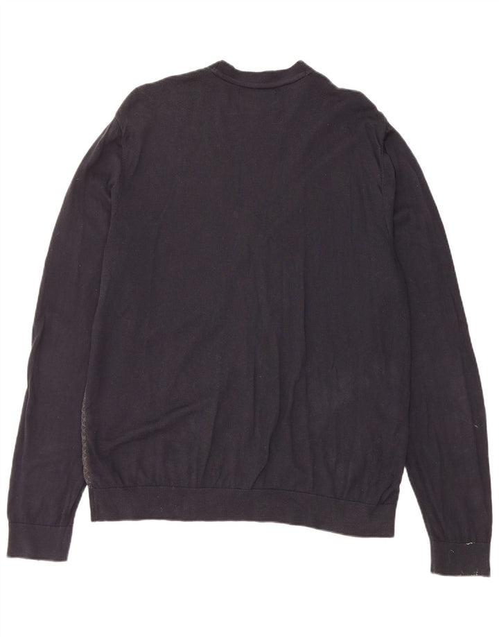 Marks & Spencer Cardigan coupe ajustée pour homme Bleu marine Taille L