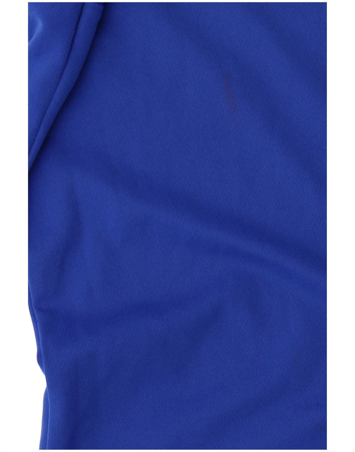 Adidas Climalite T-Shirt Top XL Bleu Colorblock Polyester