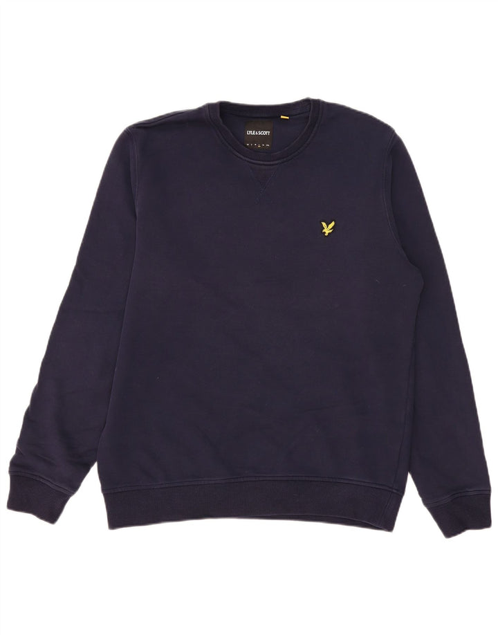 Lyle & Scott Sweat-shirt pour homme en coton bleu marine Taille L