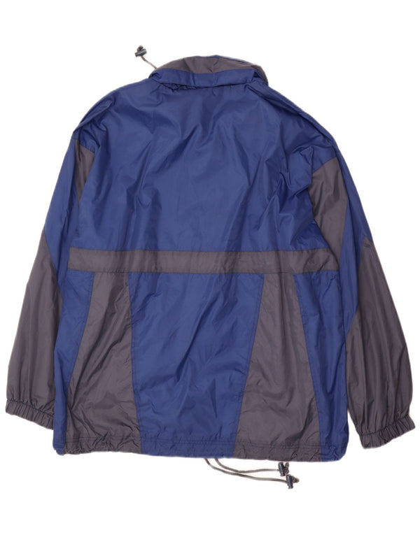 Marcel Clair Veste de Pluie Pull pour Homme UK 40 Large Bleu Colorblock