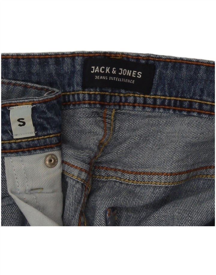 Jack & Jones Short en Jean Coupe Regular Homme Small W30 Bleu