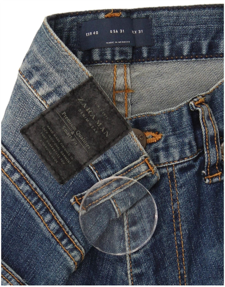 Zara Jean skinny pour homme EU 40 Medium W31 L33 Bleu