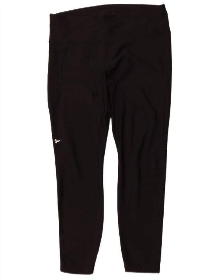 UNDER ARMOUR Leggings Femme UK 18 XL Noir Polyester