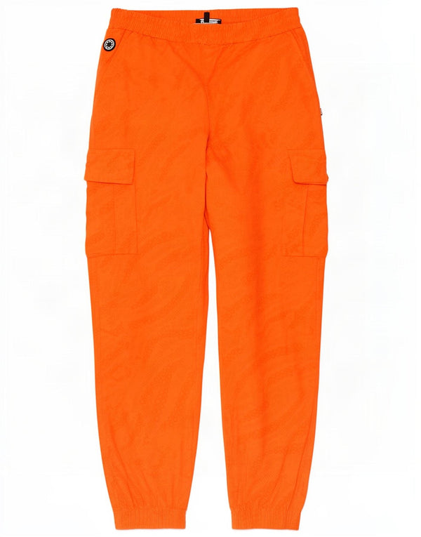 Octopus Pantalon cargo de jogging pour homme Large W30 L30 Orange