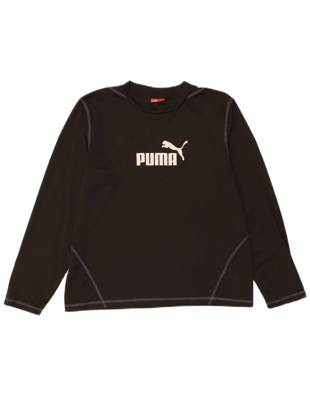 PUMA Mens Graphic Top Long Sleeve Large Black