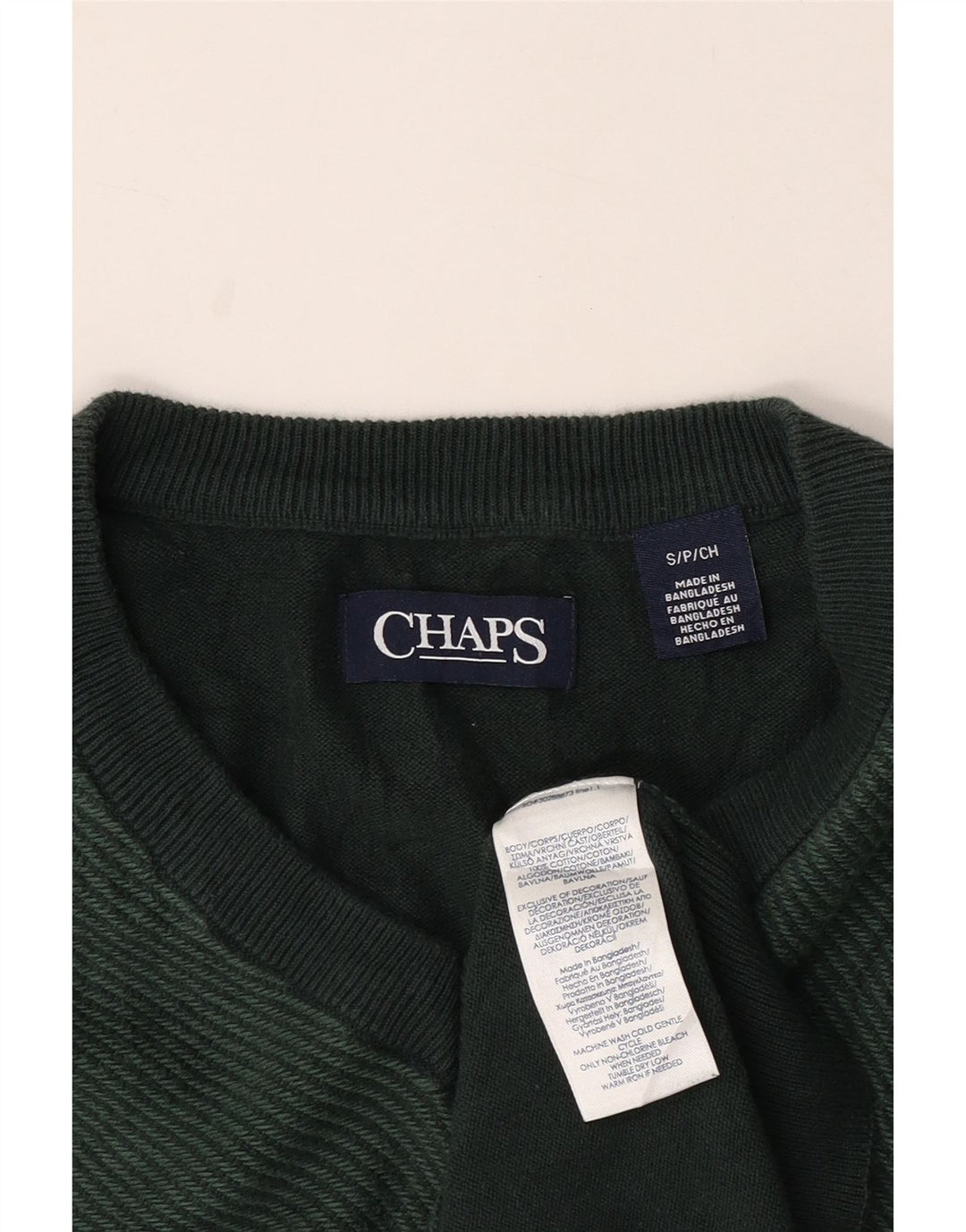 Chaps Débardeur Homme Petit Vert Coton