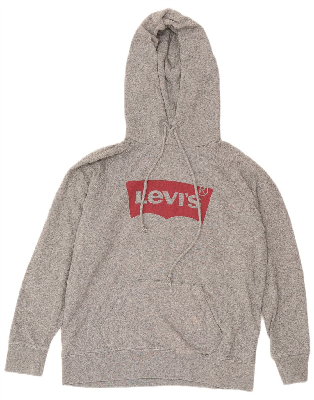 Levi's Pull à Capuche Graphique Homme Gris Moyen Moucheté Coton