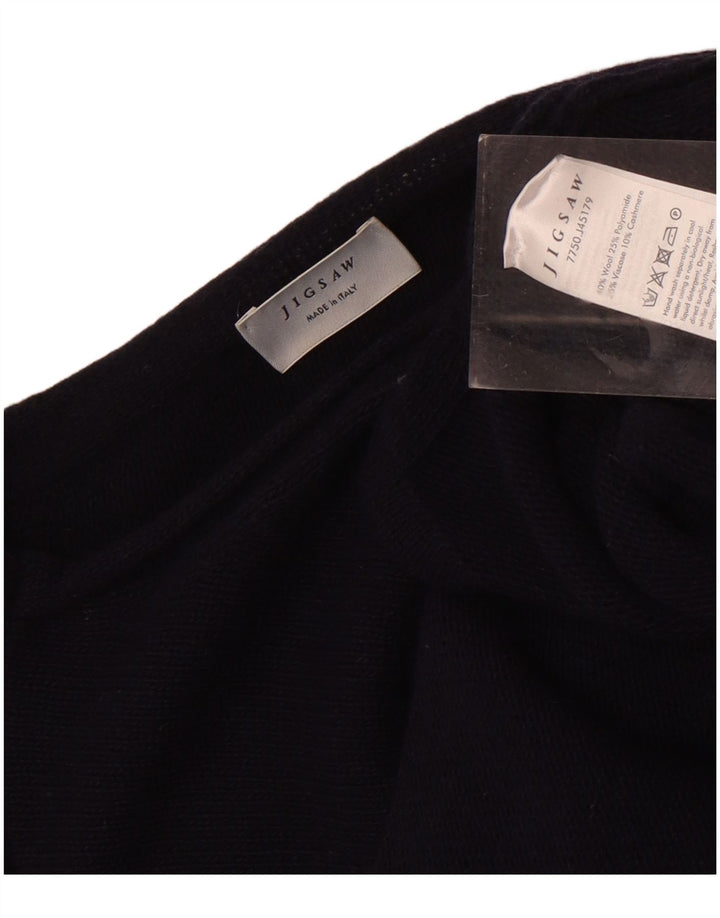 Jigsaw Poncho Jumper Femme Taille Unique Bleu Marine Laine