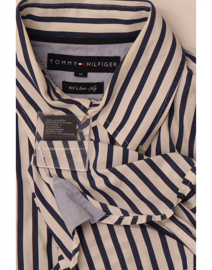 TOMMY HILFIGER Chemise Homme Coton Rayé Blanc Moyen