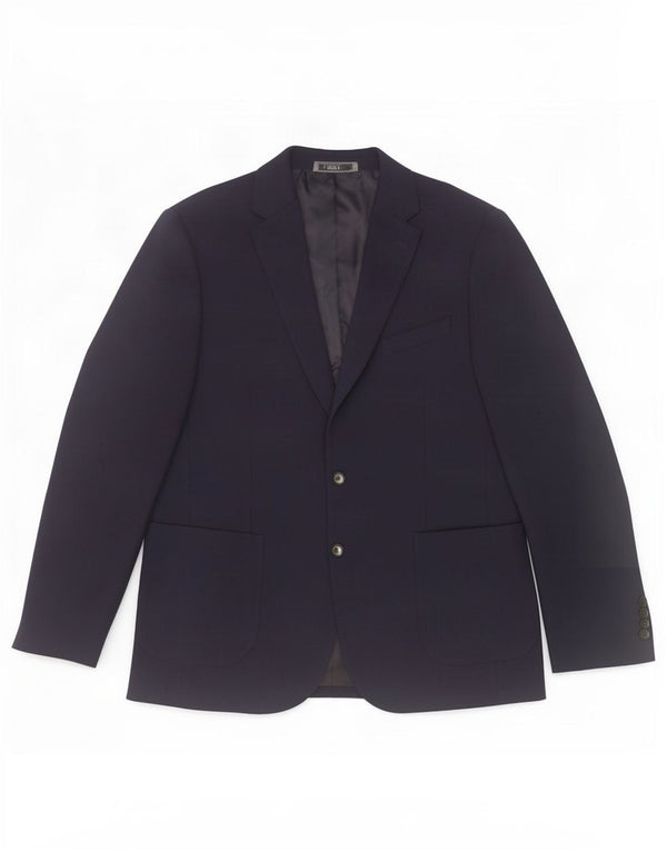 Marks & Spencer Veste blazer à 2 boutons pour homme UK 42 Large Bleu Marine Polyamide