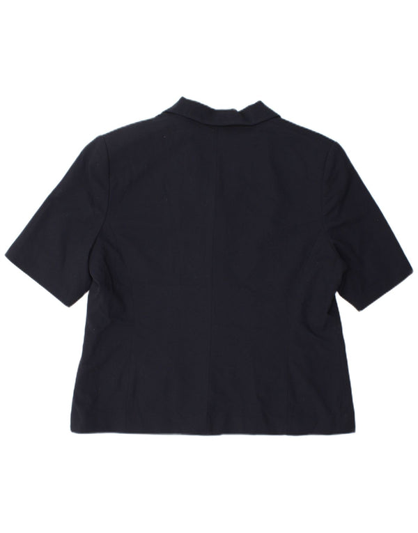 Marks & Spencer Veste blazer à manches courtes pour femme UK 18 XL Bleu marine