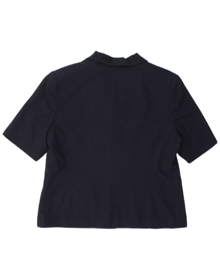 Marks & Spencer Veste blazer à manches courtes pour femme UK 18 XL Bleu marine