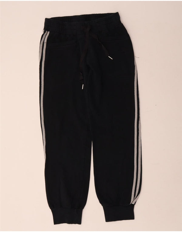 Adidas Pantalon de survêtement pour femme Joggers UK 18 XL Noir Coton