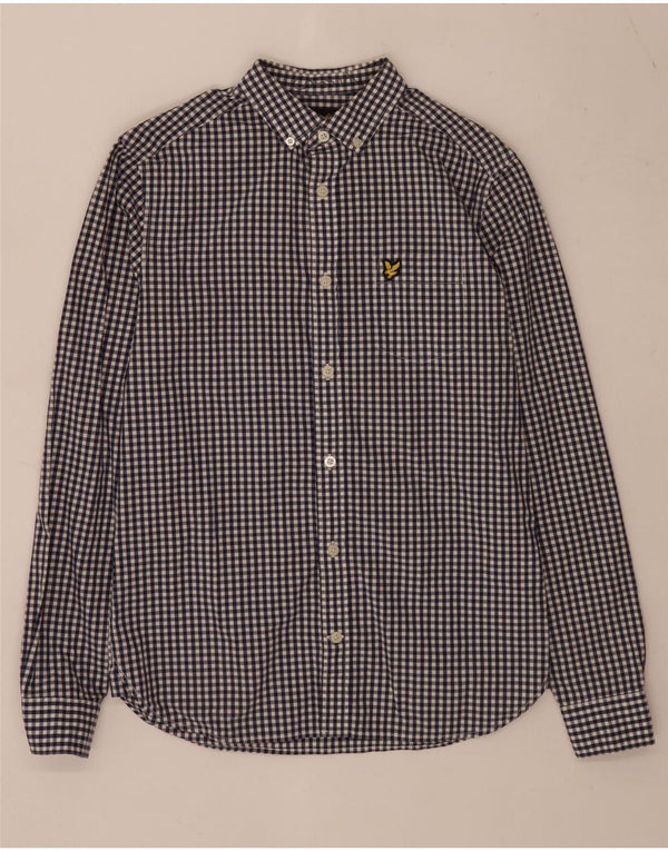 Chemise Lyle & Scott Homme XS Bleu Vichy Coton