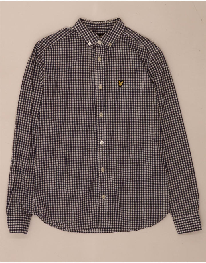 Chemise Lyle & Scott Homme XS Bleu Vichy Coton