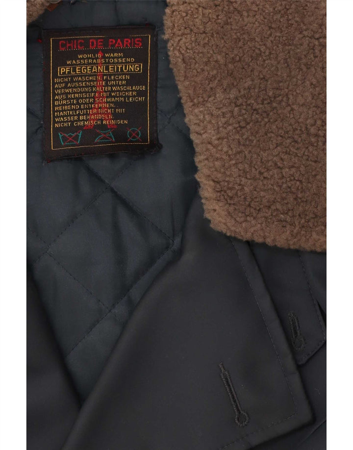 Manteau Chic à Double Boutonnage pour Homme UK 42 XL Bleu Marine
