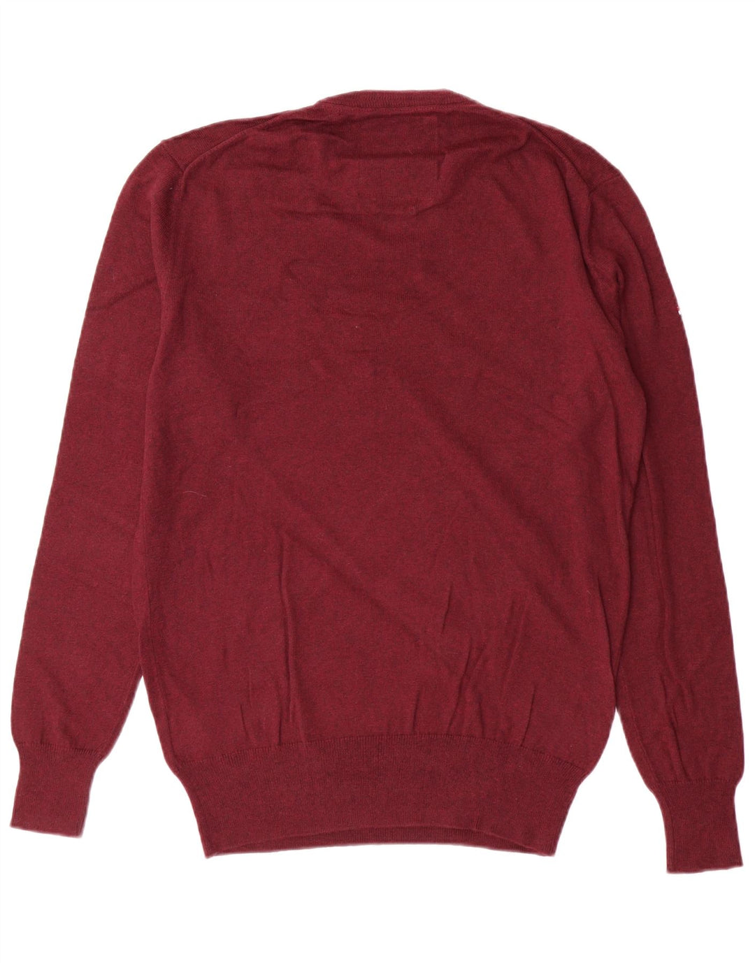 SUPERDRY Pull à col rond pour homme en coton marron moyen