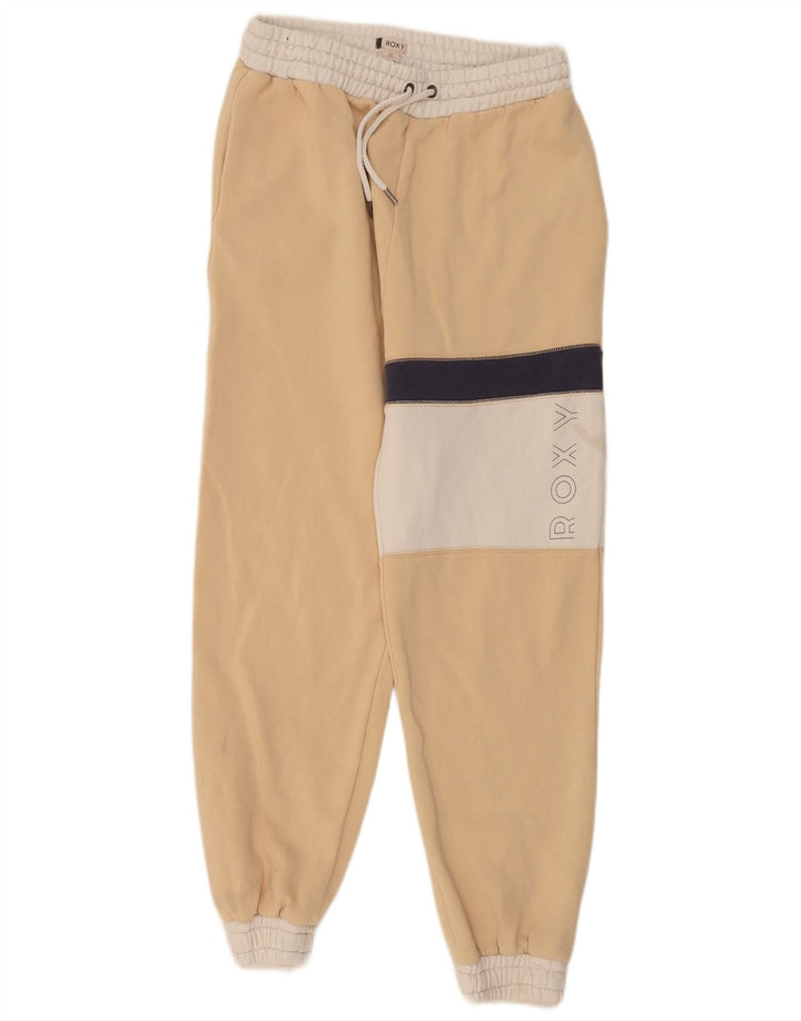 Roxy Pantalon de Survêtement Graphique pour Homme Pantalon de Jogging Large Beige Colourblock