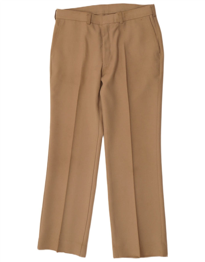Levi's Pantalon de Costume Droit Homme W36 L32 Beige Polyester