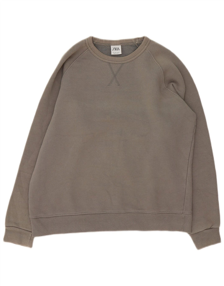 Zara Sweat-shirt pour homme Gris Taille L