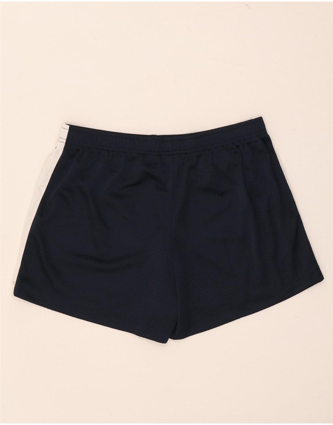 Nike Short de sport pour femme US 12/14 Large Bleu marine Colorblock Polyester