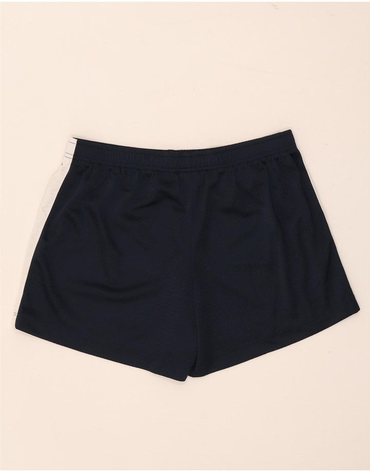 Nike Short de sport pour femme US 12/14 Large Bleu marine Colorblock Polyester